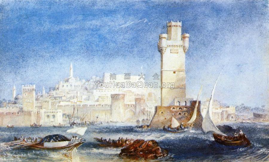 Rhodes,for Lord Byron's Works - 约瑟夫·玛罗德·威廉·透纳